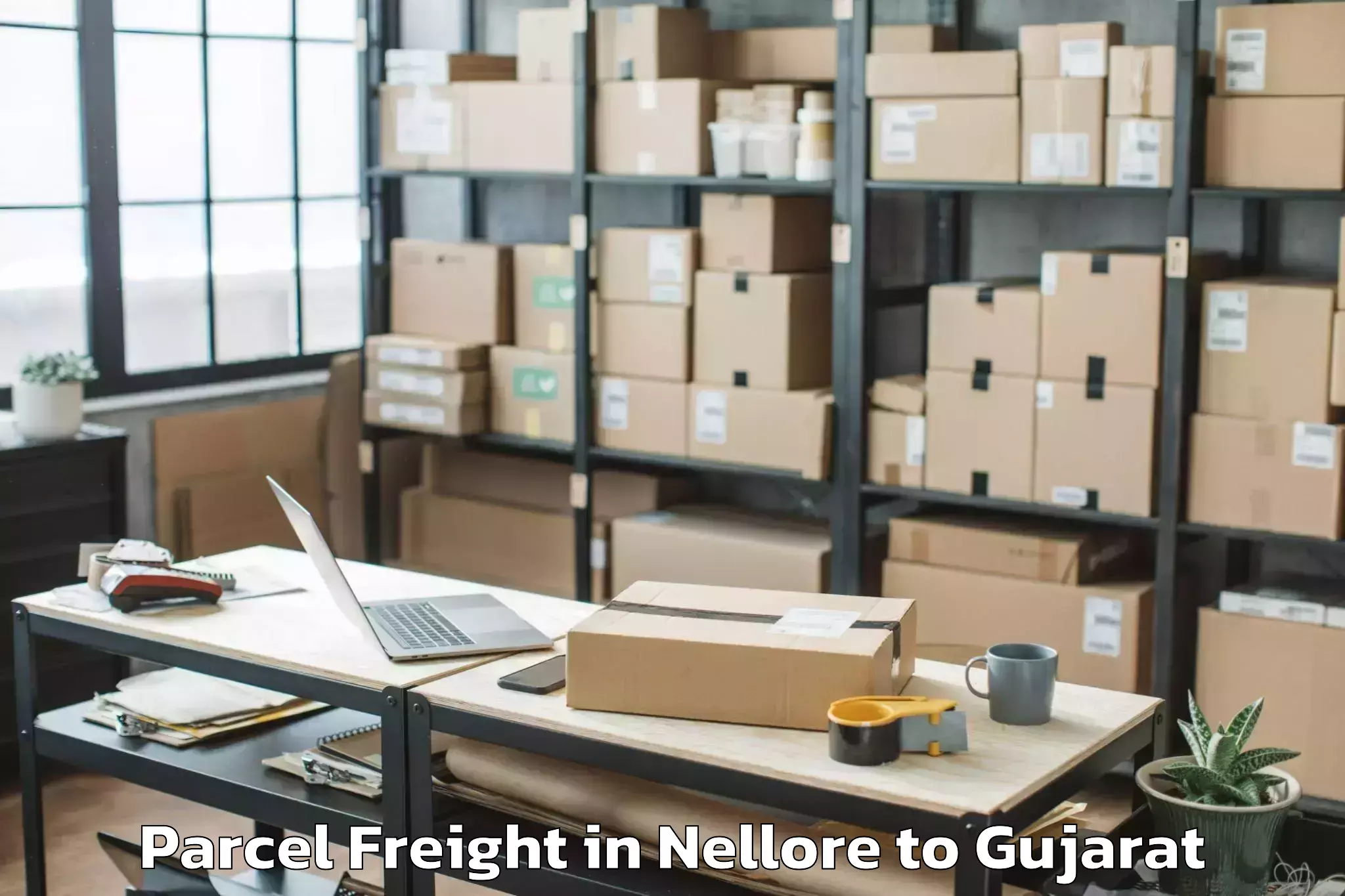 Book Nellore to Lunavada Parcel Freight Online